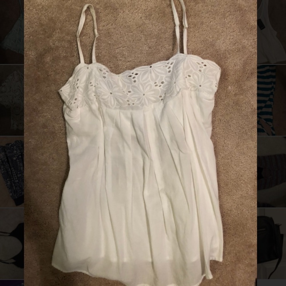 Fun and Flirt white tank top